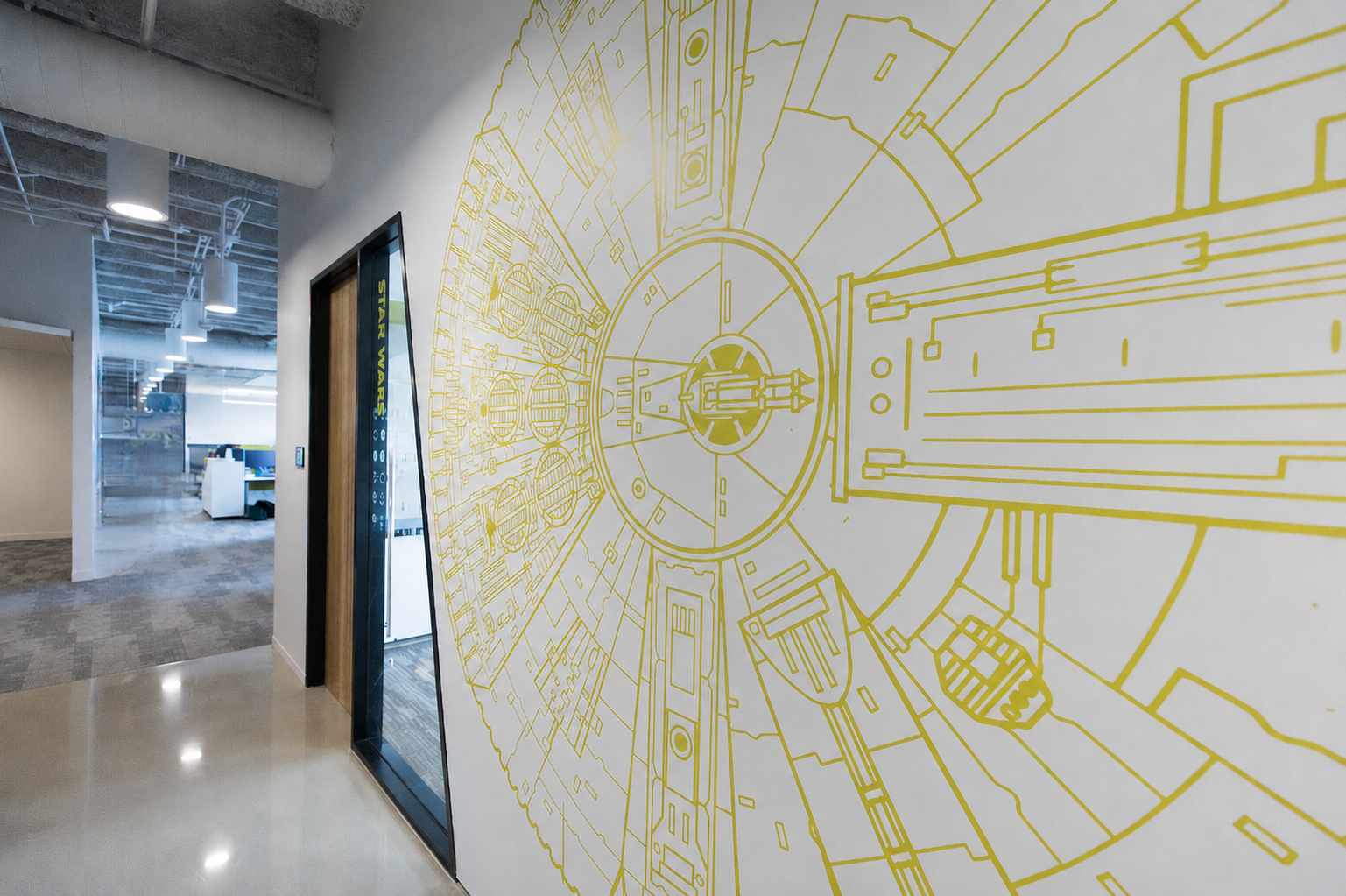 Quantlab office hallway